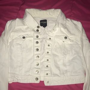 White jean jacket